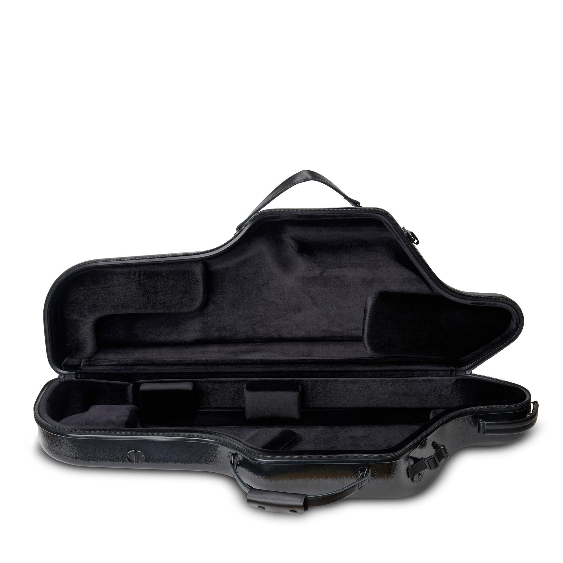 Baritone Saxophone Case With Wheels, Zip, Bb & A (Black) | Protec